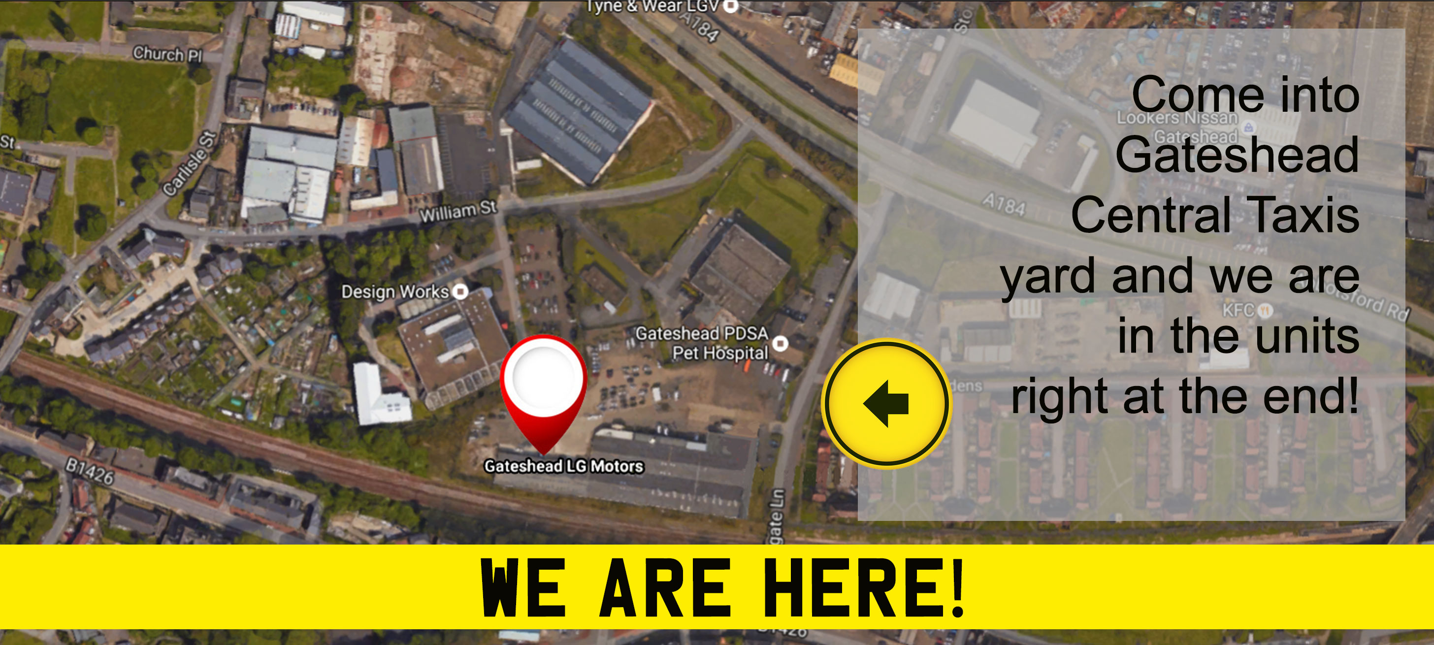 Gateshead LG Satellite Map